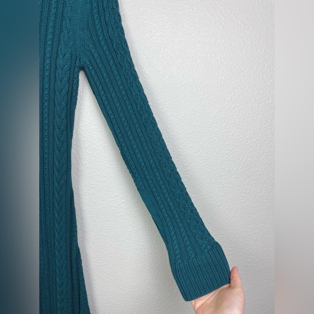 Peruvian Connection Women's Small Marina Dress in Mallard Knit Maxi Long Sleeve - Picture 6 of 16